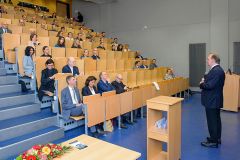 Ministerpräsident Dr. Reiner Haseloff bei der Eröffnung des Interdisziplinären Zentrums für Gefäßanomalien | Fotos: Daniel Gandyra/UKH